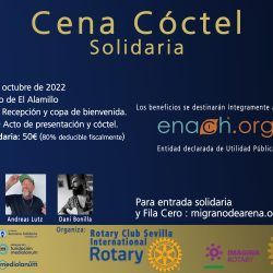 Cartel Rotary Cena Coctel Solidaria
